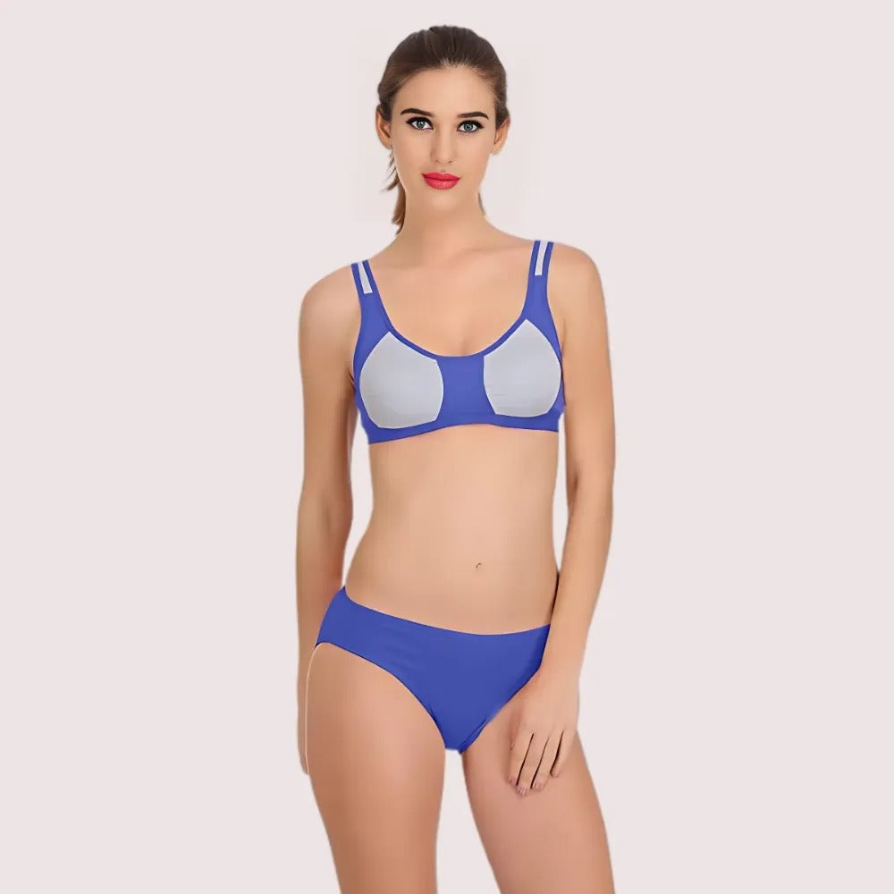 Fitness Flourish Sports Bra Panty Set (2 pack)