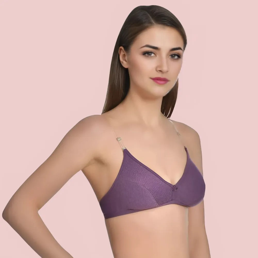 Bliss Wear Non-Wired Padded Bra Essentials – 6 Pack